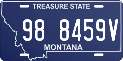 MT license plate 988459V