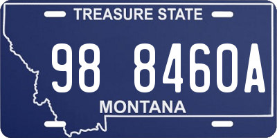 MT license plate 988460A