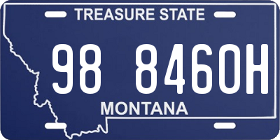 MT license plate 988460H