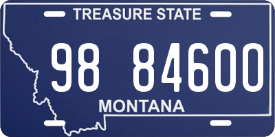 MT license plate 988460O