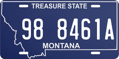 MT license plate 988461A