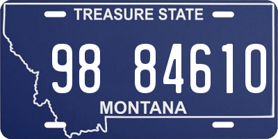 MT license plate 988461O