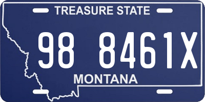 MT license plate 988461X