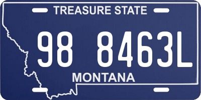 MT license plate 988463L