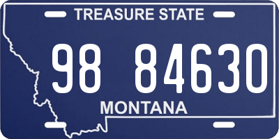 MT license plate 988463O