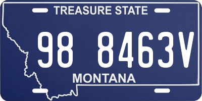 MT license plate 988463V