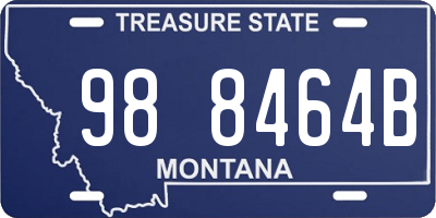 MT license plate 988464B
