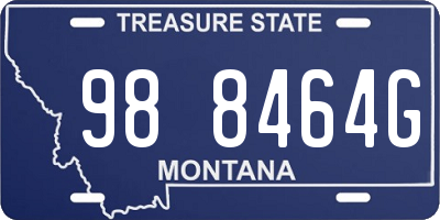 MT license plate 988464G