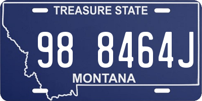 MT license plate 988464J