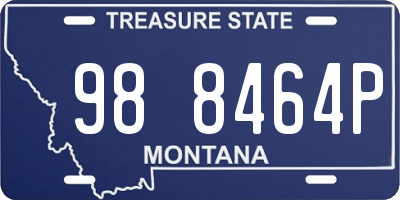 MT license plate 988464P
