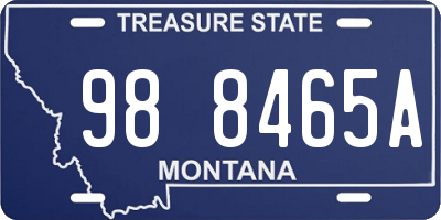 MT license plate 988465A