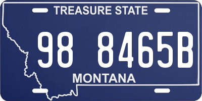 MT license plate 988465B
