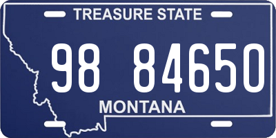 MT license plate 988465O