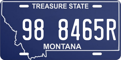 MT license plate 988465R
