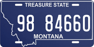 MT license plate 988466O