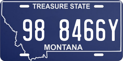 MT license plate 988466Y