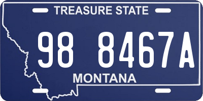 MT license plate 988467A