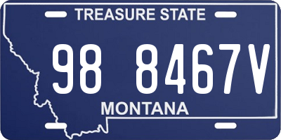 MT license plate 988467V