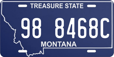 MT license plate 988468C