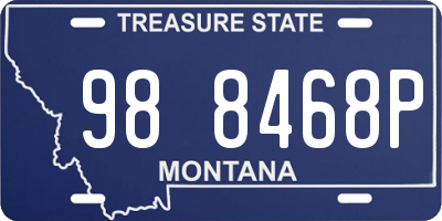 MT license plate 988468P