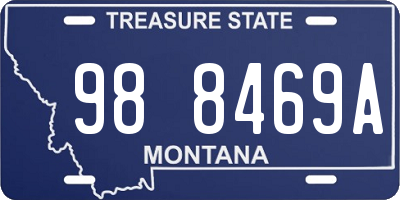 MT license plate 988469A