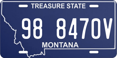 MT license plate 988470V