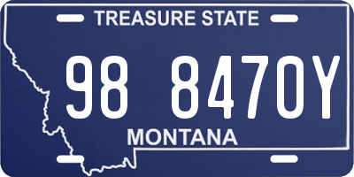 MT license plate 988470Y