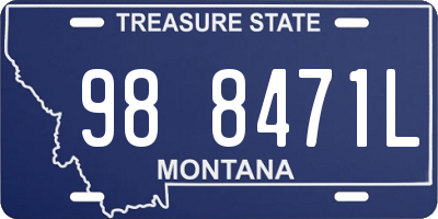 MT license plate 988471L