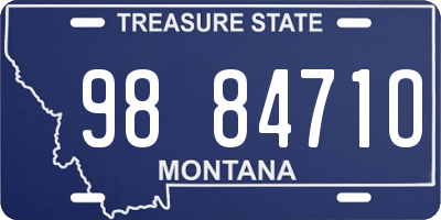 MT license plate 988471O