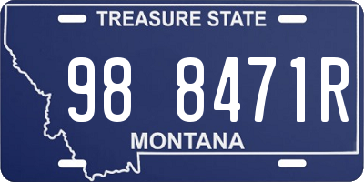 MT license plate 988471R