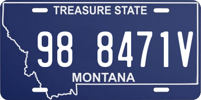 MT license plate 988471V