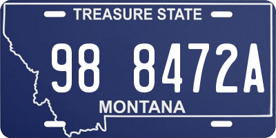 MT license plate 988472A