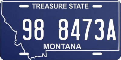 MT license plate 988473A