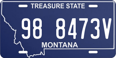 MT license plate 988473V