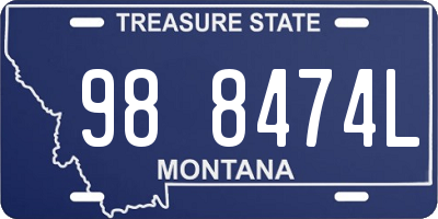 MT license plate 988474L