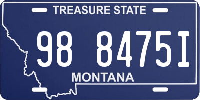 MT license plate 988475I