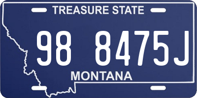 MT license plate 988475J