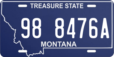 MT license plate 988476A