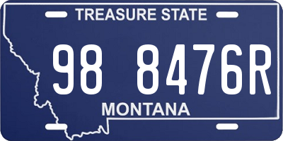 MT license plate 988476R