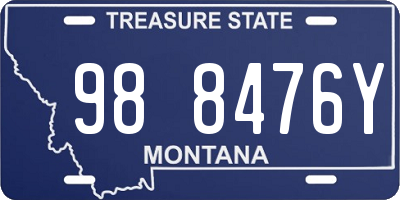 MT license plate 988476Y
