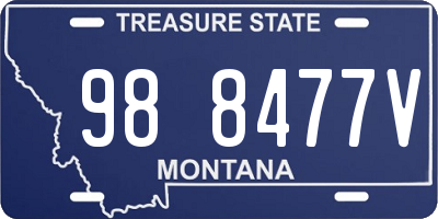 MT license plate 988477V
