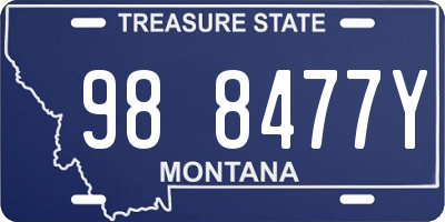 MT license plate 988477Y