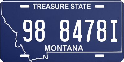 MT license plate 988478I