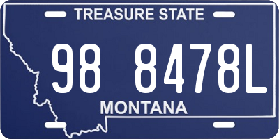 MT license plate 988478L