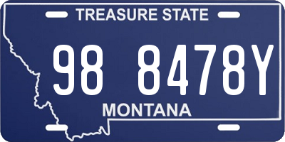 MT license plate 988478Y