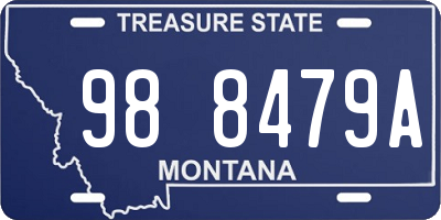MT license plate 988479A
