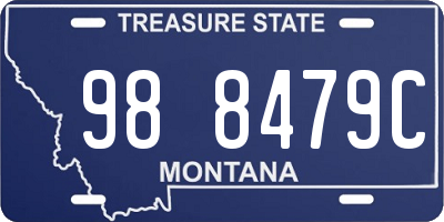 MT license plate 988479C