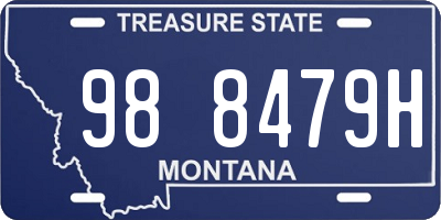 MT license plate 988479H