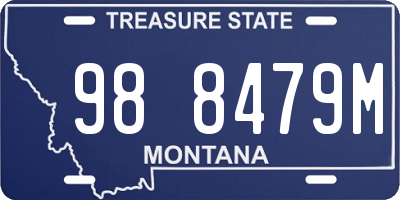 MT license plate 988479M