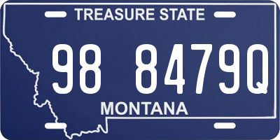 MT license plate 988479Q